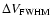 $\Delta
V_{\rm FWHM}$
