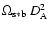 $\Omega_{\rm s*b}~D^2_{\rm A}$