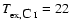 $T_{\rm
ex,\mbox{C~{\scriptsize I}}}=22$