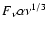 $F{_{\rm\nu }}\alpha \nu {^{\rm 1/3}}$
