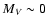 $M{_{V}} \sim 0$