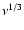 $\nu{^{\rm 1/3}}$