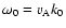 $\omega_0 = v_{\rm A} k_0$