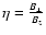 $\eta = \frac{B_{\perp}}{B_z}$