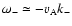 $\omega_- \simeq - v_{\rm A} k_-$