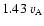 $ 1.43 ~ v_{\rm A}$