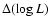 $\Delta(\log L)$