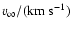$v_\infty / ({\rm km~ s^{-1}})$