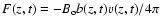 $F(z,t) = - B_{\rm o} b(z,t) v(z,t) / 4\pi$