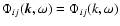 $\Phi_{ij}(\vec{k},\omega)=\Phi_{ij}(k,\omega)$