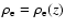 $\rho_{\rm e}=\rho_{\rm e}(z)$