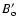 $B_{\rm o}^{\prime}$