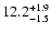 $\rm 12.2^{+1.9}_{-1.5}$