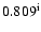 $0.809^{\rm i}$