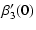 $\displaystyle \beta'_3(0)$