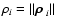 $\rho_i=\Vert\mbox{\boldmath$\rho$ }_i\Vert$