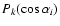 $P_k(\cos\alpha_i)$