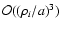 $\mathcal{O}((\rho_i/a)^3)$