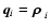 $\vec{q}_i=\mbox{\boldmath$\rho$ }_i$