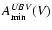 $A_{\min}^{UBV}(V)$