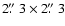 $2\hbox{$.\!\!^{\prime\prime}$ }3 \times 2\hbox{$.\!\!^{\prime\prime}$ }3$