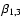 $\beta_{1,3}$