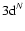 ${\rm 3d}^N$