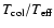 $T_{\rm col}/T_{\rm eff}$