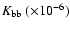 $K_{\rm bb}~(\times 10^{-6})$
