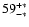 $\rm 59^{+*}_{-*}$