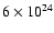 $6 \times 10^{24}$
