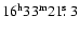 $16^{\rm h}33^{\rm m}21\hbox{$.\!\!^{\rm s}$ }3$