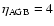 $\eta_{\rm AGB} = 4$