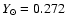 $Y_{\odot} = 0.272$