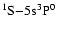 $^1\rm S{-}
5s^3P^0$