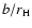 $b/r_{\mbox{\scriptsize H}}$