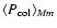 $\langle P_{\mbox{\scriptsize col}} \rangle_{Mm}$