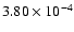 $3.80\times10^{-4}$