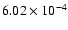 $6.02\times10^{-4}$