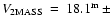 $V_{\rm 2MASS}~=~18.1^{\rm m}~\pm$