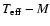 $T_{\rm eff}-M$