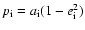 $p_{\rm i}=a_{\rm i}(1-e_{\rm i}^2)$