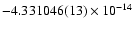 $-4.331046(13)\times 10^{-14}$