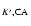 $_{K',\rm CA} $