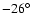 $-26^{\circ}$