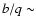 $b/q\sim$