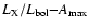 $L_{\rm X}/L_{\rm bol}{-}A_{\rm max}$