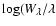 $\log (W_{\rm\lambda}/\lambda$
