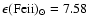 $\rm\epsilon (Fe {\sc ii})_{\odot} = 7.58$