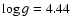 $\log g = 4.44$